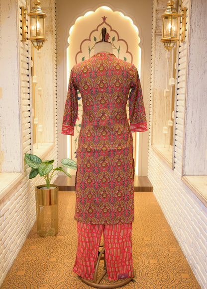 Niyati Pink Stitched Suit Set