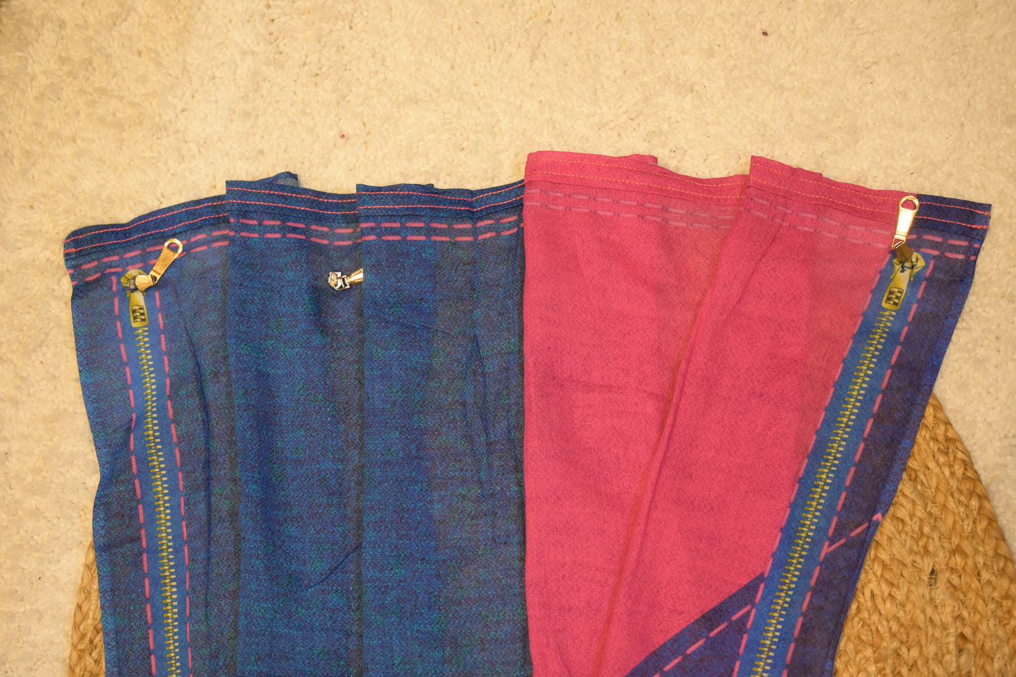 Yami Navy Blue Cotton Saree with Unstitched Blouse