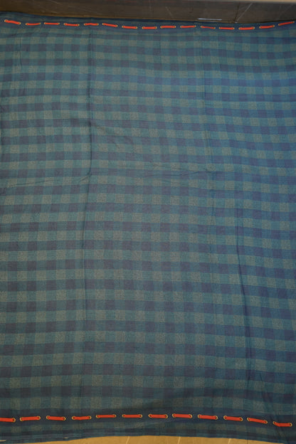 Neelkamal Navy Blue Cotton Saree with Unstitched Blouse
