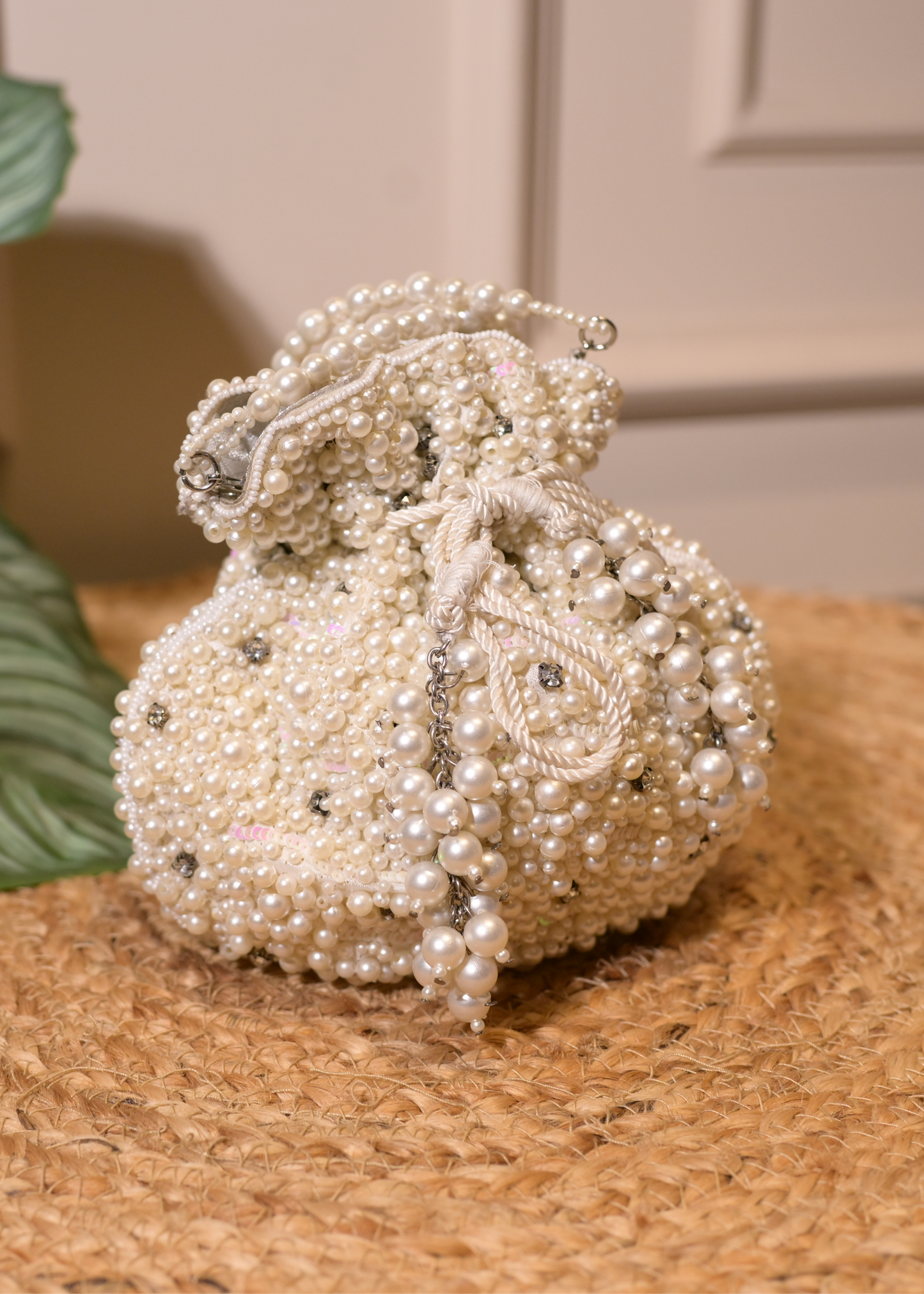 Ivory Pearl Potli
