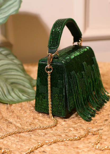 Green Tassel Bag