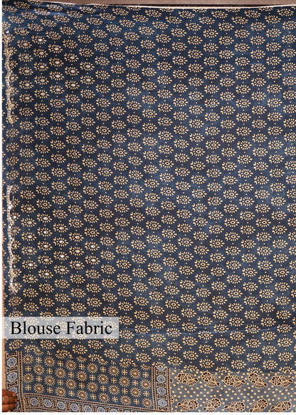 Ektara Mirror Ajrak Printed Saree