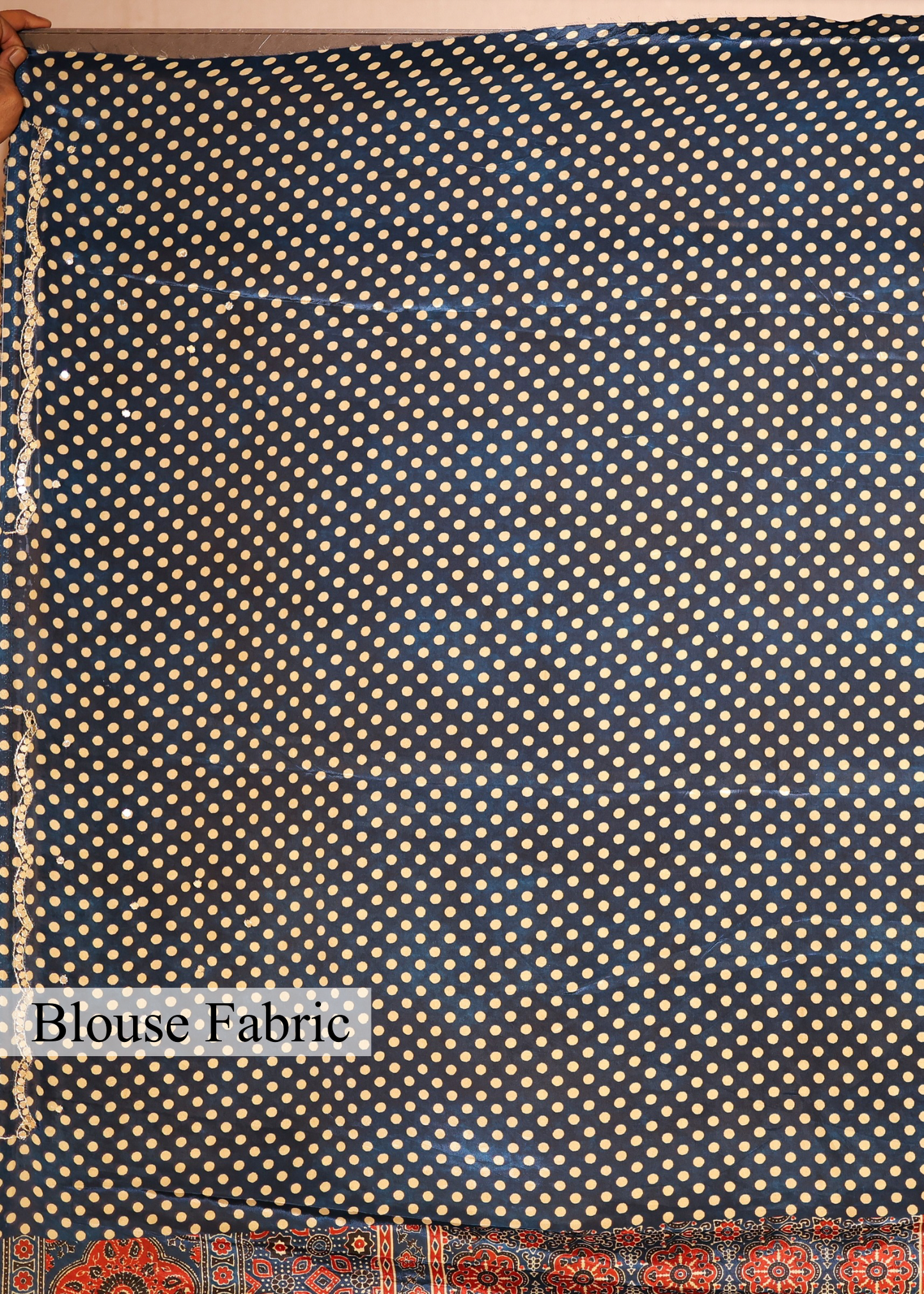 Hasna Mirror Ajrak Printed Saree