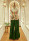 Noori Emerald Green Short Kurti Sharara Set