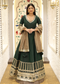 Kashish Green Anarkali with Tissue Dupatta