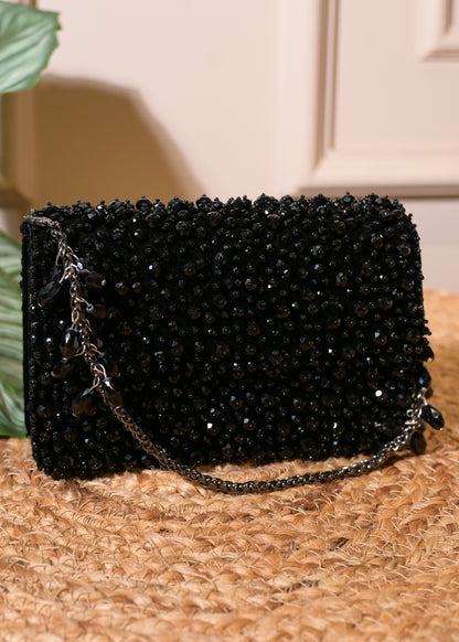 Black Stud Rectangular Bag