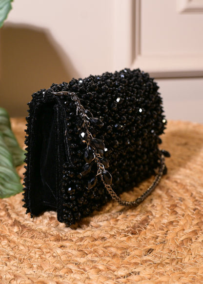Black Stud Rectangular Bag
