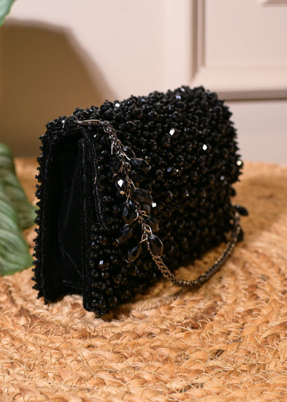 Black Stud Rectangular Bag