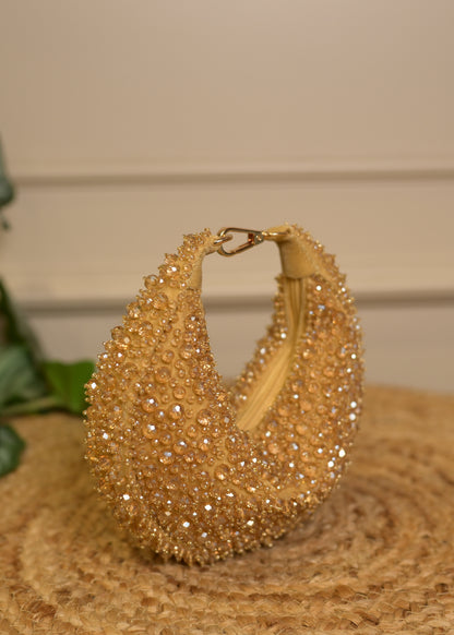 Golden U Shaped Stud Potlis