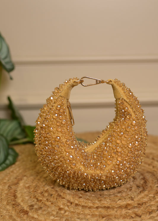 Golden U Shaped Stud Potlis