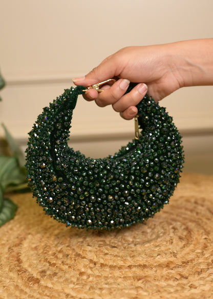 Green U Shaped Stud Potlis
