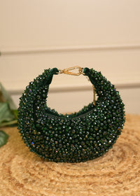 Green U Shaped Stud Potlis