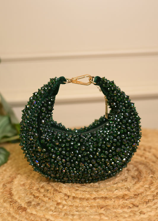Green U Shaped Stud Potlis