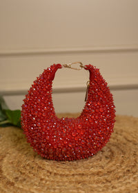 Red U Shaped Stud Potlis