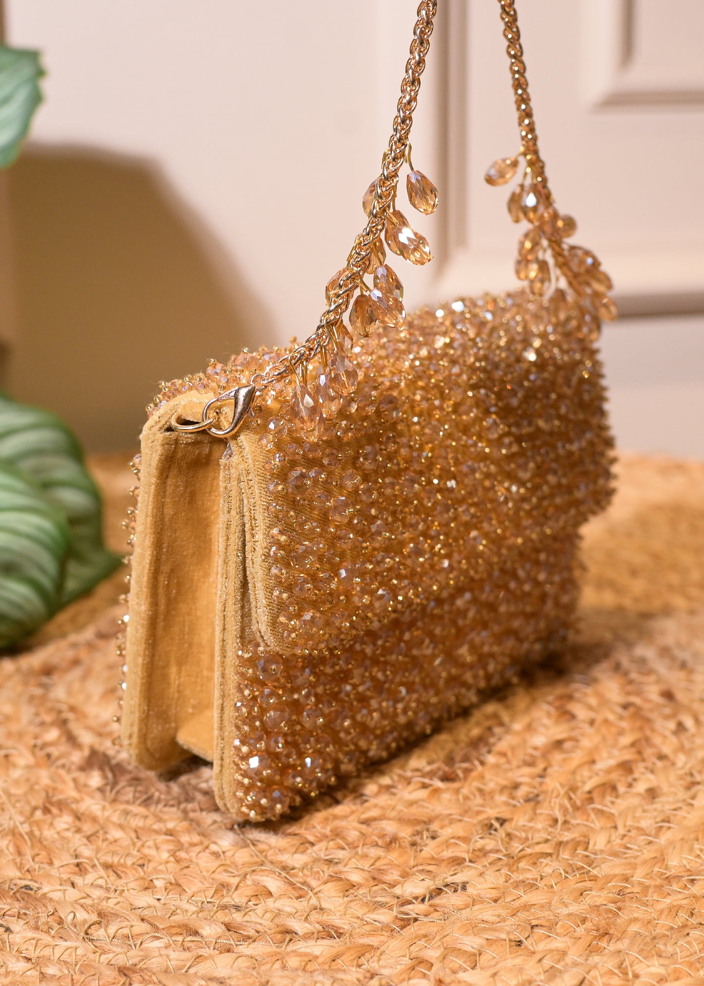 Golden Stud Rectangular Bag