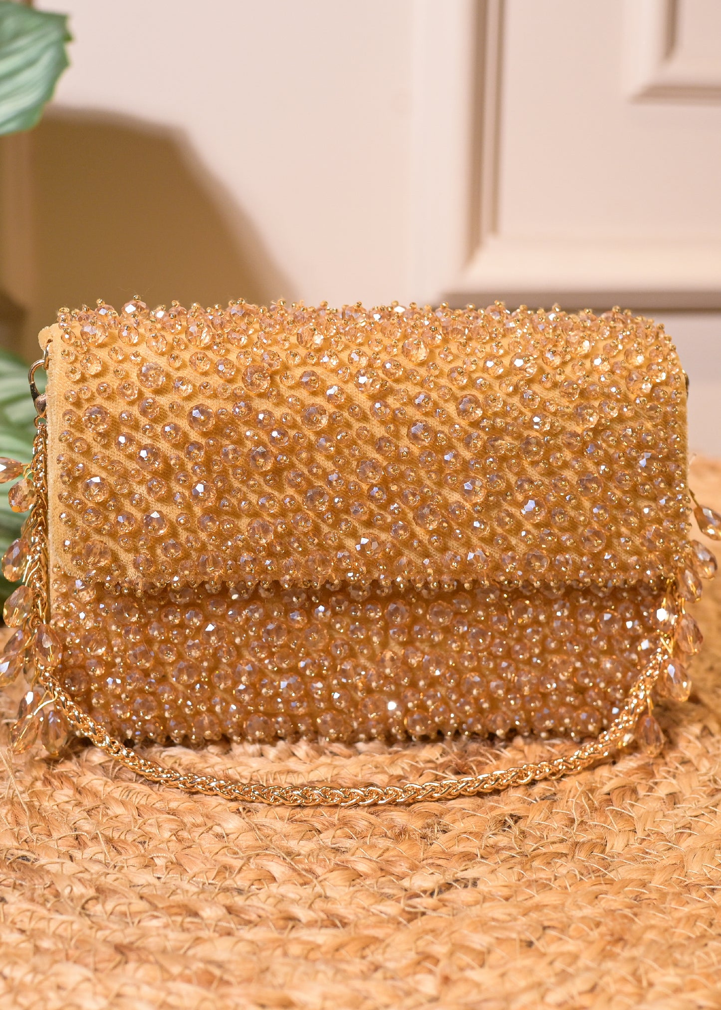 Golden Stud Rectangular Bag