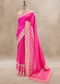 Rani Booti Embroidered Dola Silk Saree with Unstitched Blouse