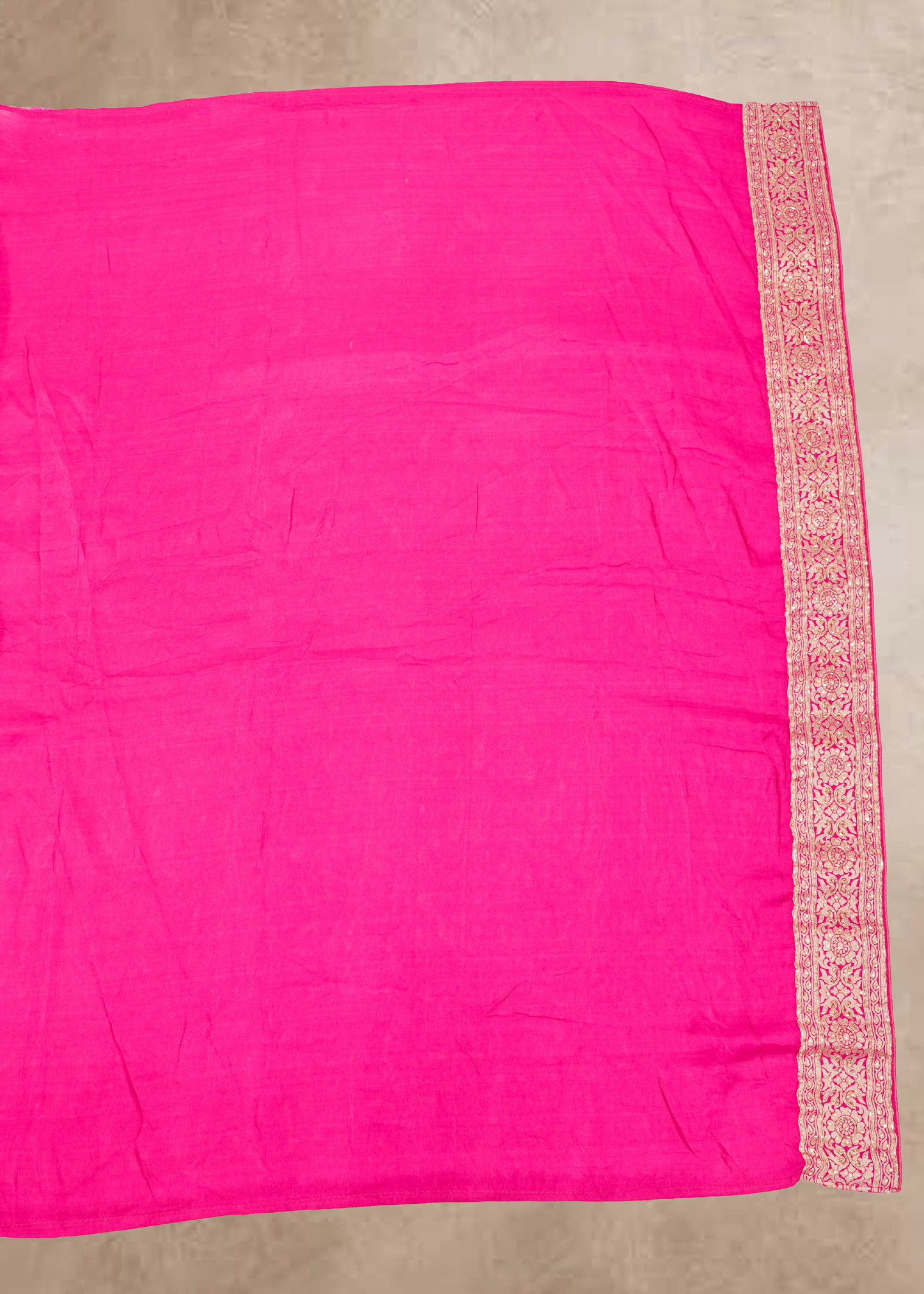 Rani Booti Embroidered Dola Silk Saree with Unstitched Blouse
